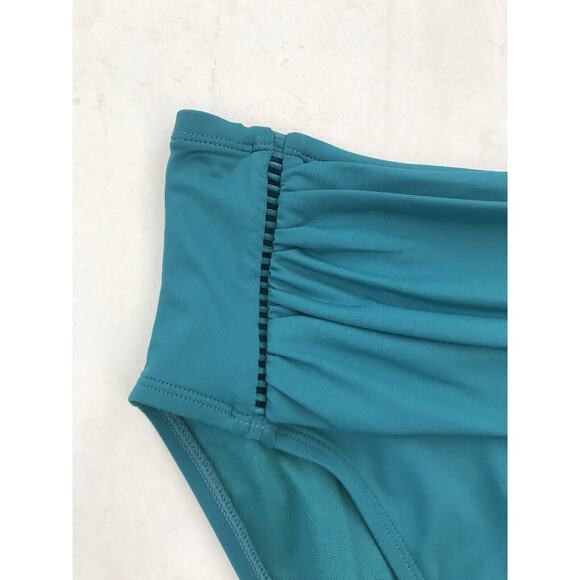 Bleu Rod Beattie Swim Bikini Bottom Swimwear High Waist Ruched - Picture 2 of 6